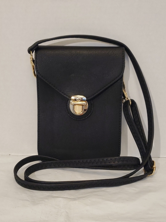 Handbags - 🔥Black Crossbody Phone Bag with Gold Hardware